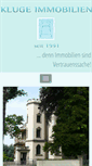 Mobile Screenshot of kluge-immobilien.de