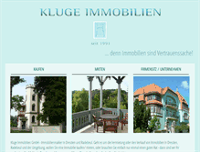 Tablet Screenshot of kluge-immobilien.de